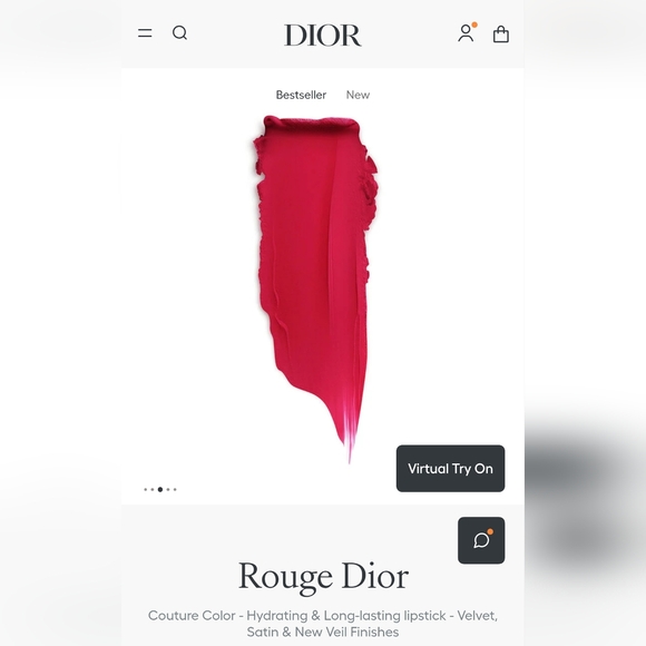 Dior Rouge Lipstick - 760 Favorite - Velvet - Picture 3 of 8